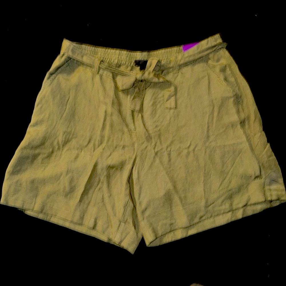 Lane Bryant olive green shorts